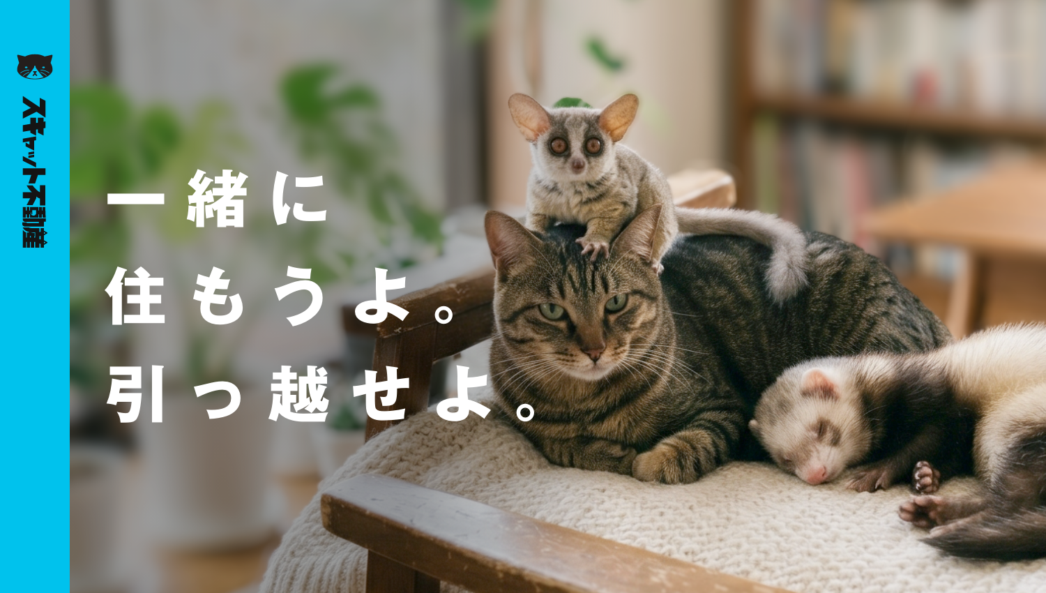 【祝・オープン】ペット可物件専門「スキャット不動産」を、しかたなく始めました。